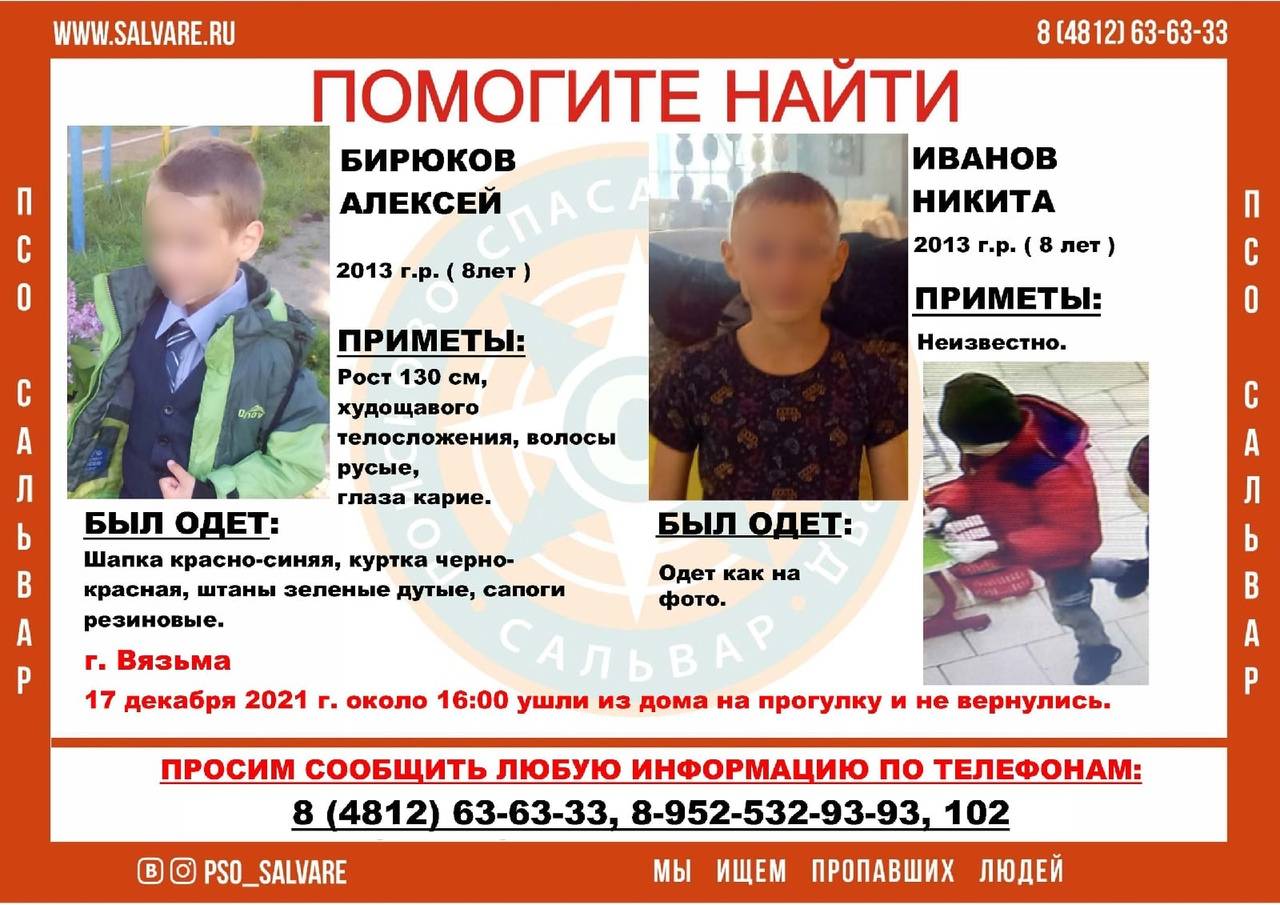 В Смоленской области открыли поиски двоих восьмилетних мальчиков