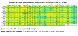 За неполный декабрь в Петербурге выпало всего 73% от нормы осадков