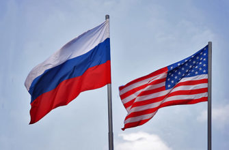 Флаг РФ и США