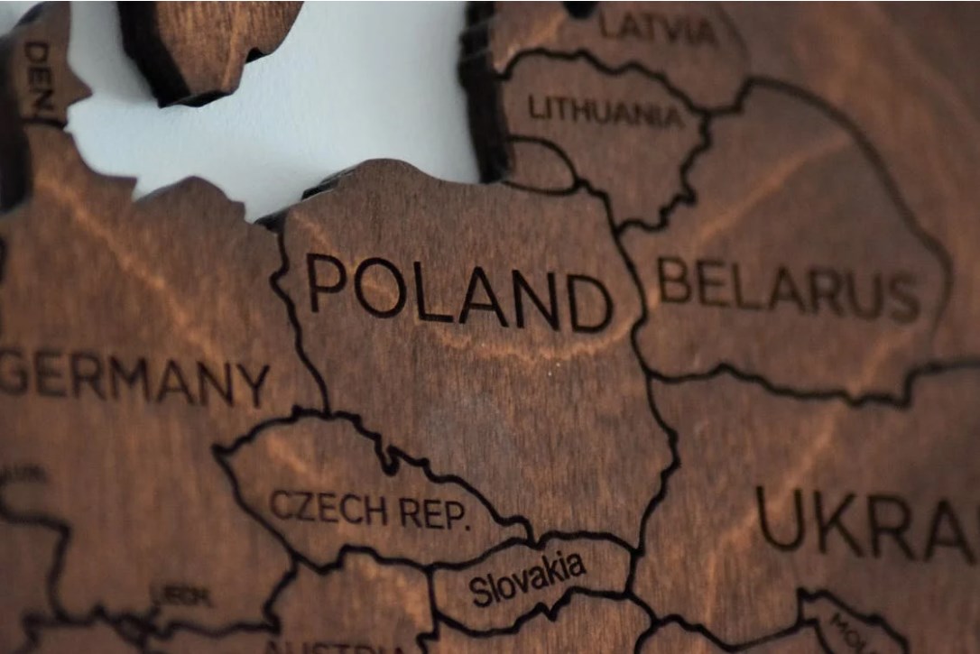 Карта, Европа, ЕС, Польша, Евросоюз, мир
