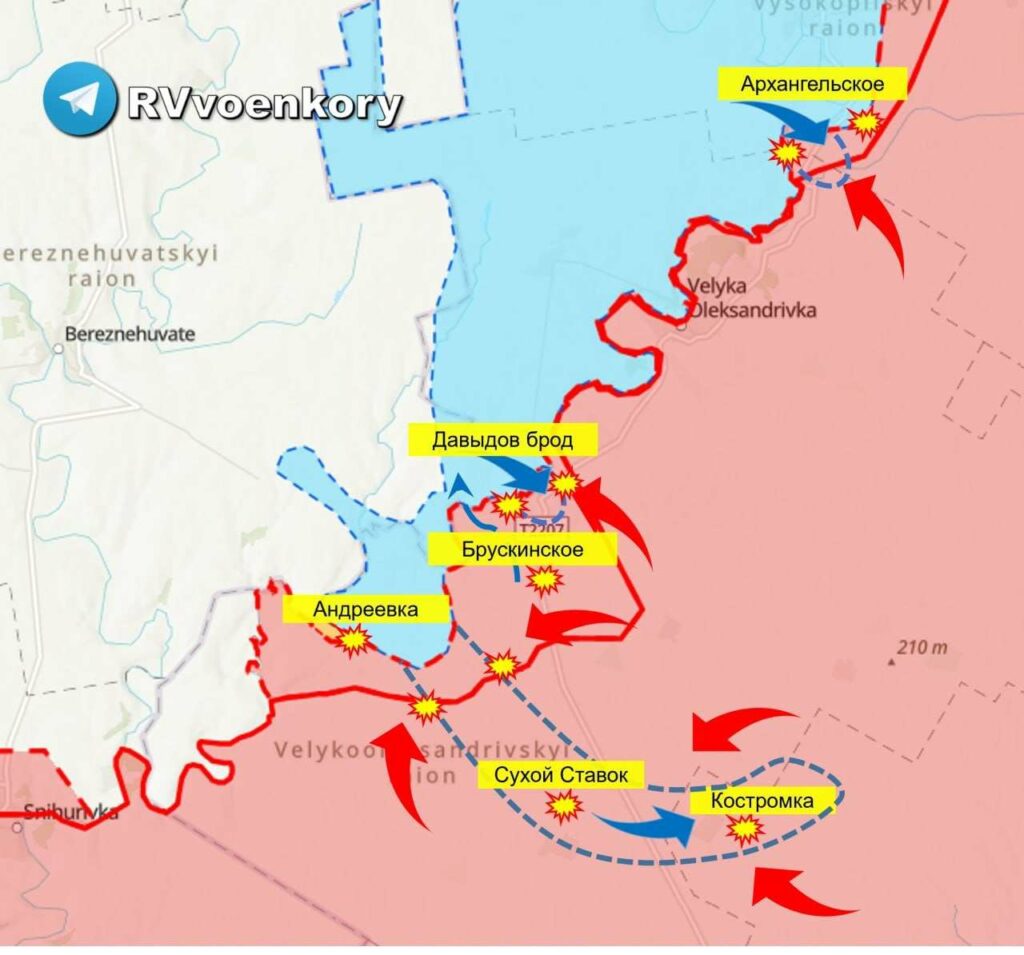 RusVesna: ВС РФ успешно отражают третье контрнаступление ВСУ на Херсон
