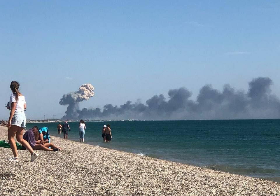 Крым, взрыв, происшествие, пляж